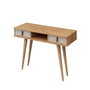 Hanah Home Lawen Aparador de 2 Niveles Roble y Blanco